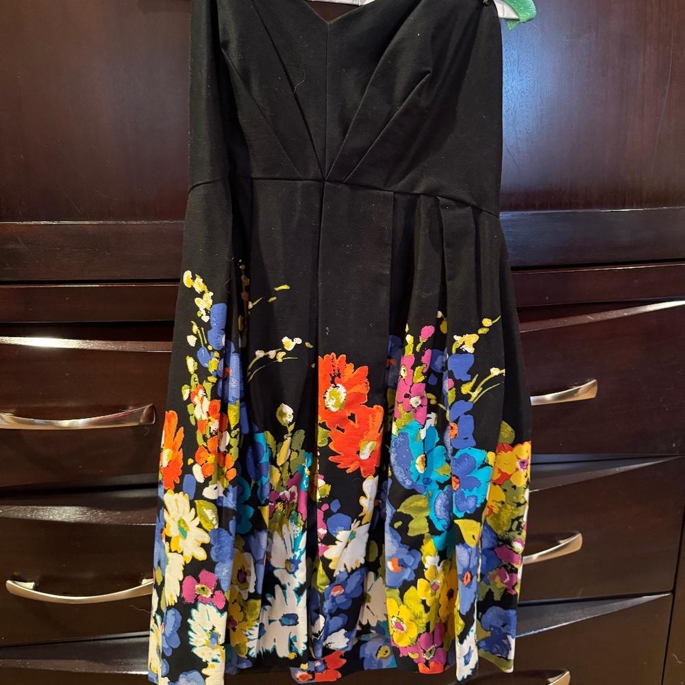 Jill Stuart black Strapless dress